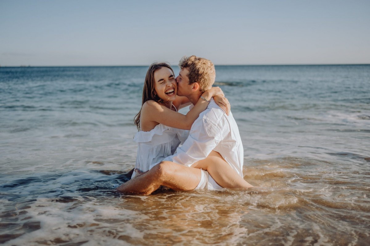 Séance couple plage