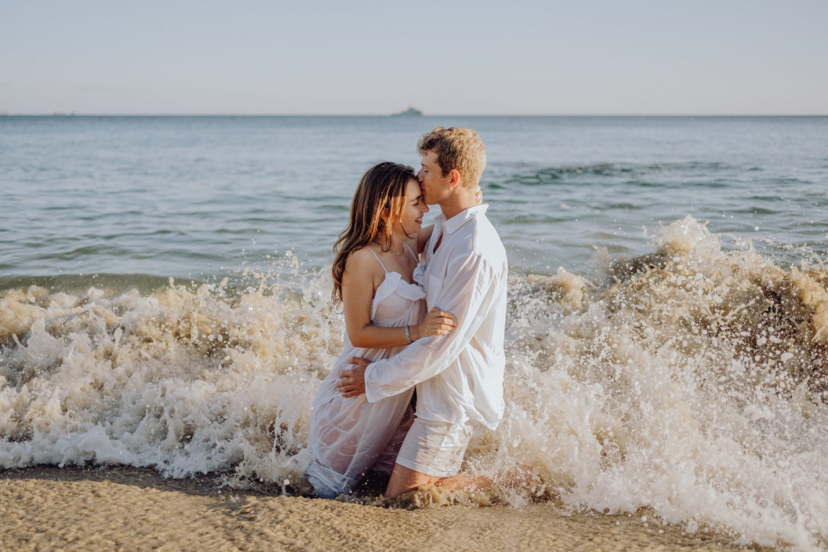 Séance couple plage