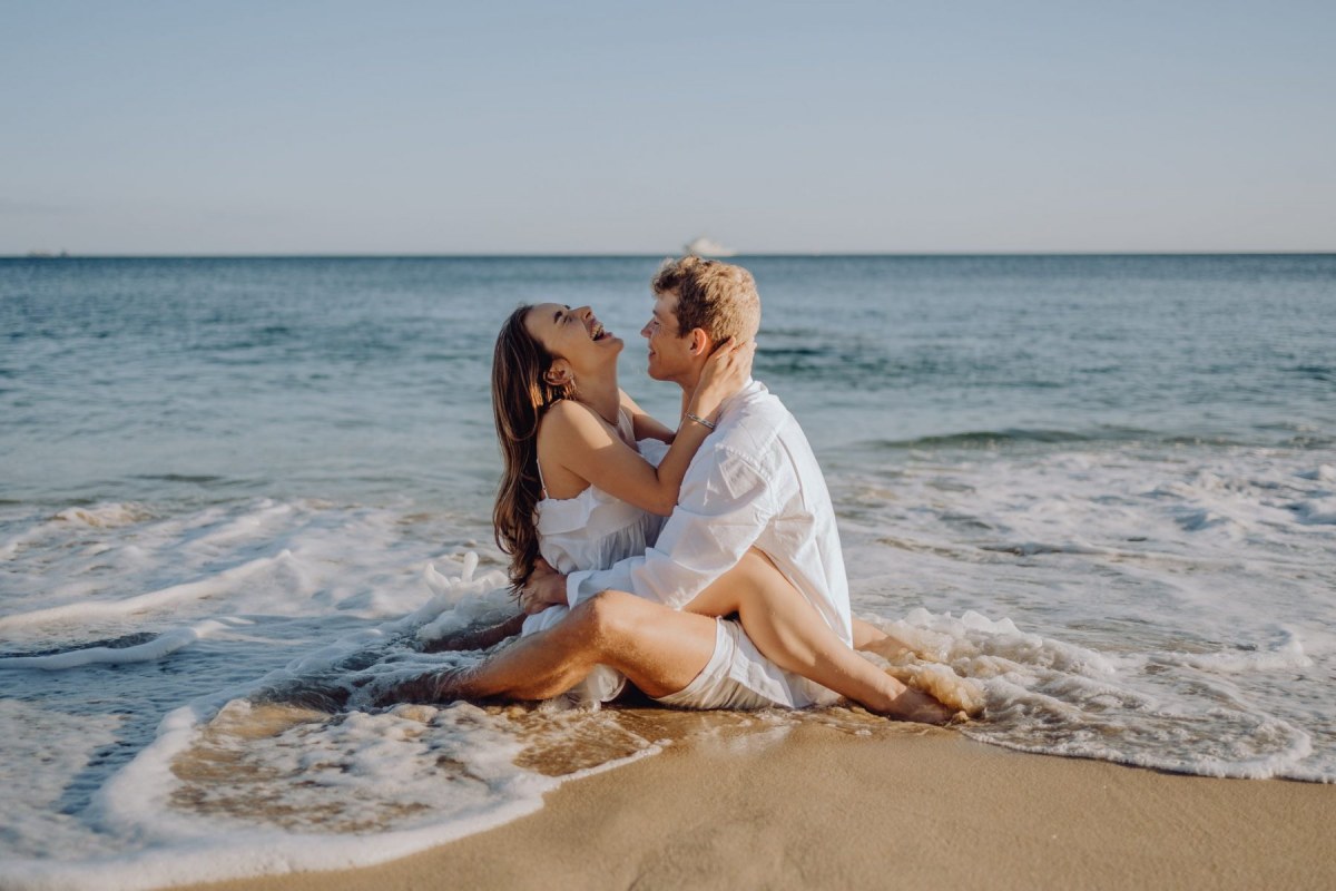 Séance couple plage