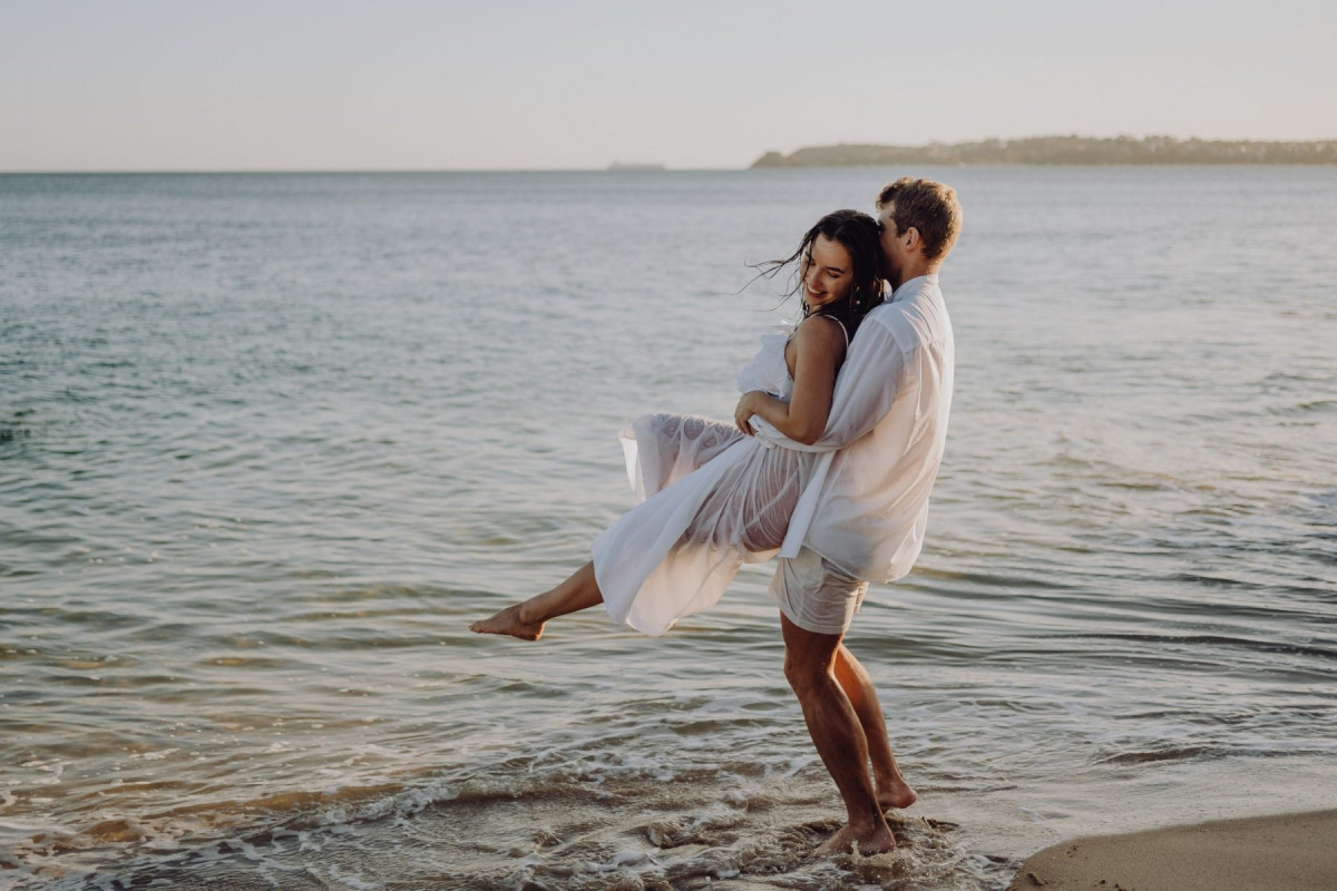 Séance couple plage