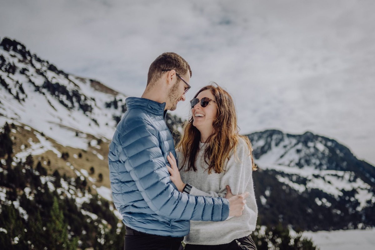 séance couple dans les Pyrénées